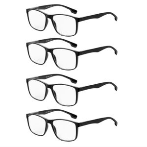 Jolisu Blue Light Blocking Reading Glasses 4-Pack 1.25X Spring Hinge